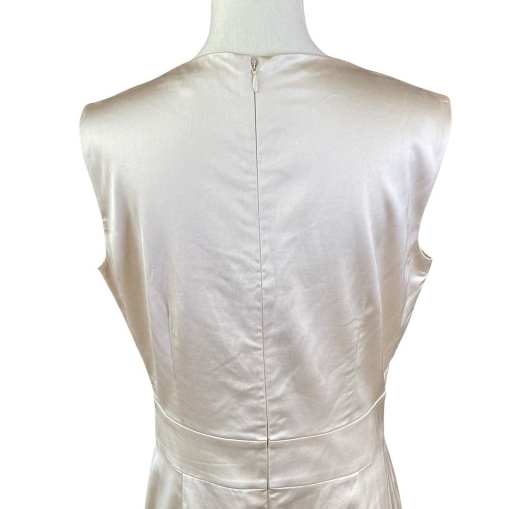 New Antonio Melani Women's Dress Sz 6 Gold Viscose Sequin‎ Sheath Party New - Picture 6 of 11